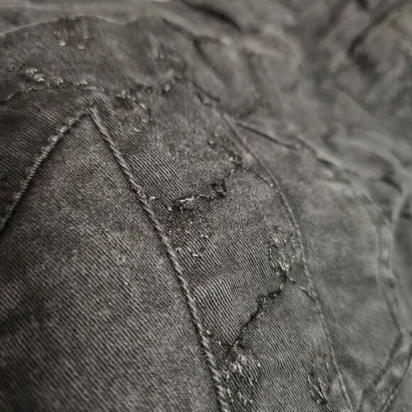 Black Patterned Women Jeans - Picture 7 of 8